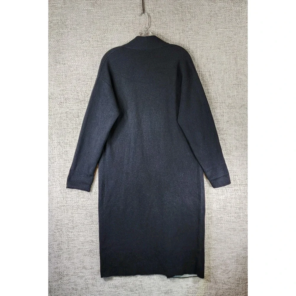 Aritzia Babaton Lance‎ Longline Wool Blend Open Front Cardigan Womens M Black